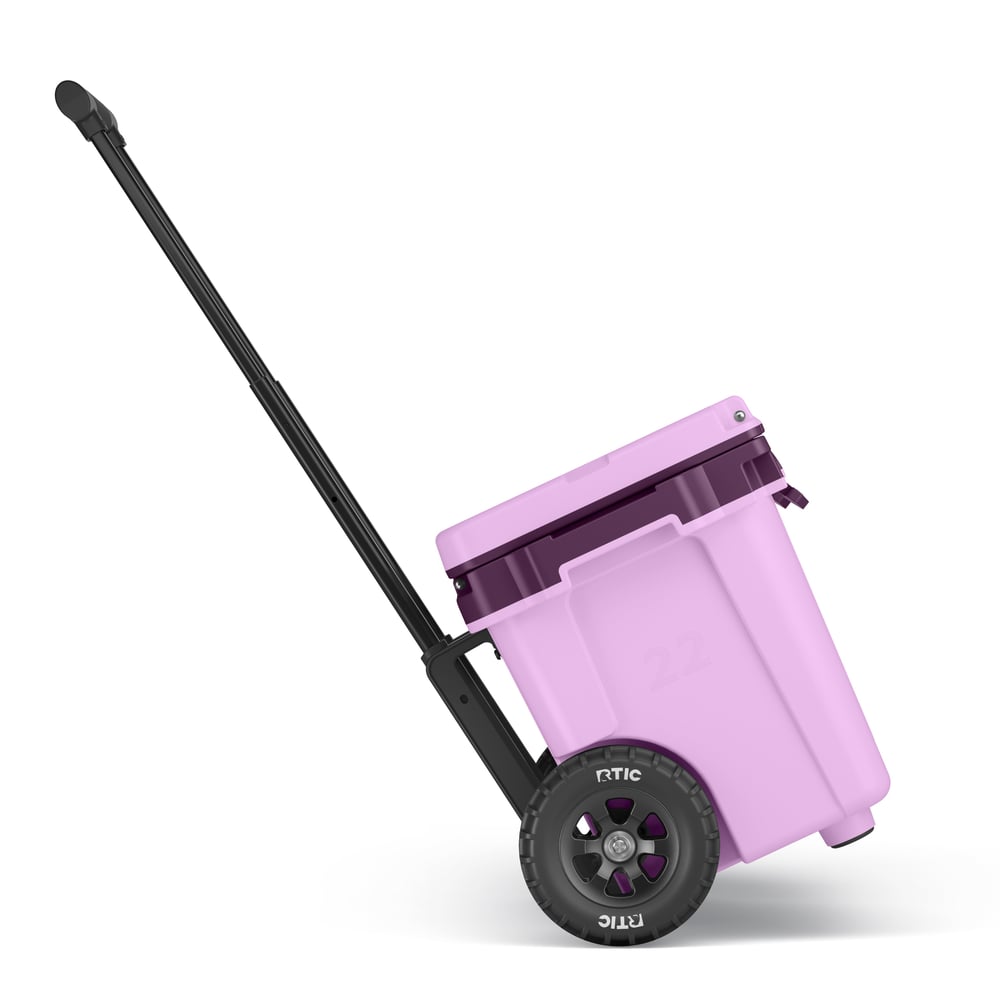 22 QT Ultra-Light Wheeled Cooler Lavender/Plum - Image 4