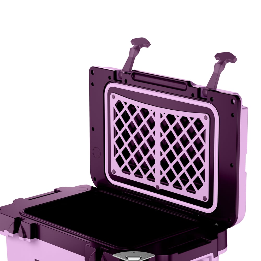 22 QT Ultra-Light Wheeled Cooler Lavender/Plum - Image 7