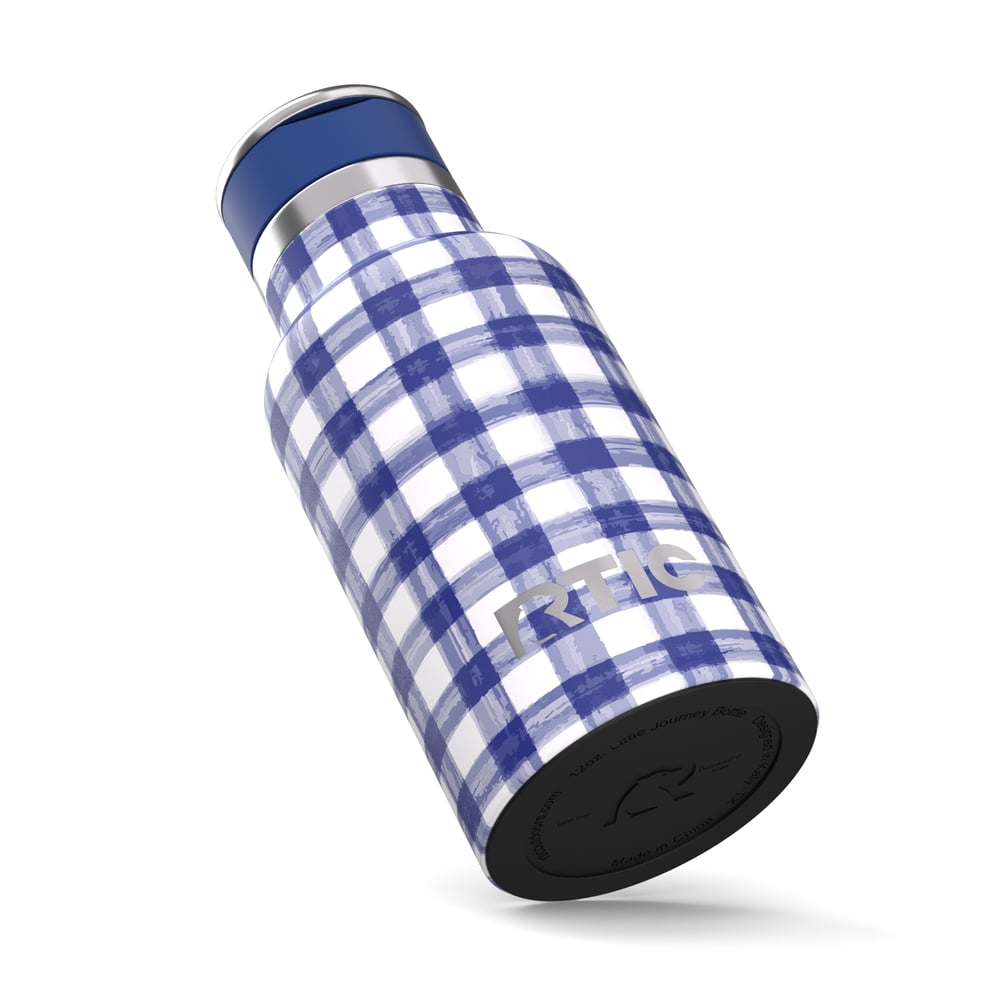 12oz Little Journey Bottle Cobalt Gingham - Image 9