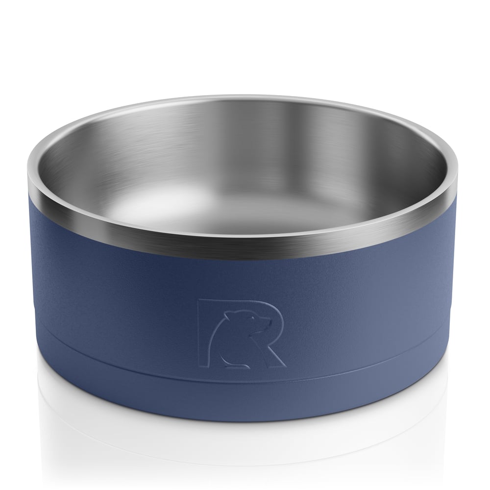 3-In-1 Dog Bowl Navy & Graphite - Image 2