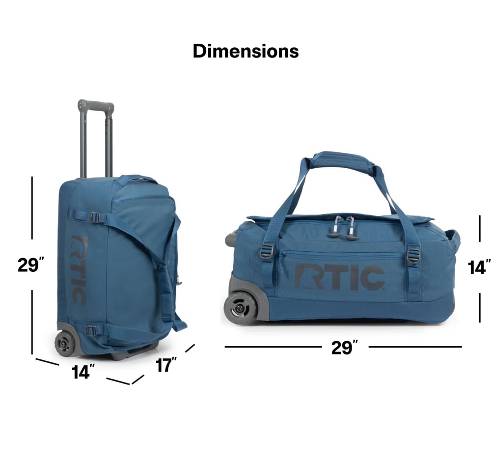Road Trip Rolling Duffle Bag Black - Image 18