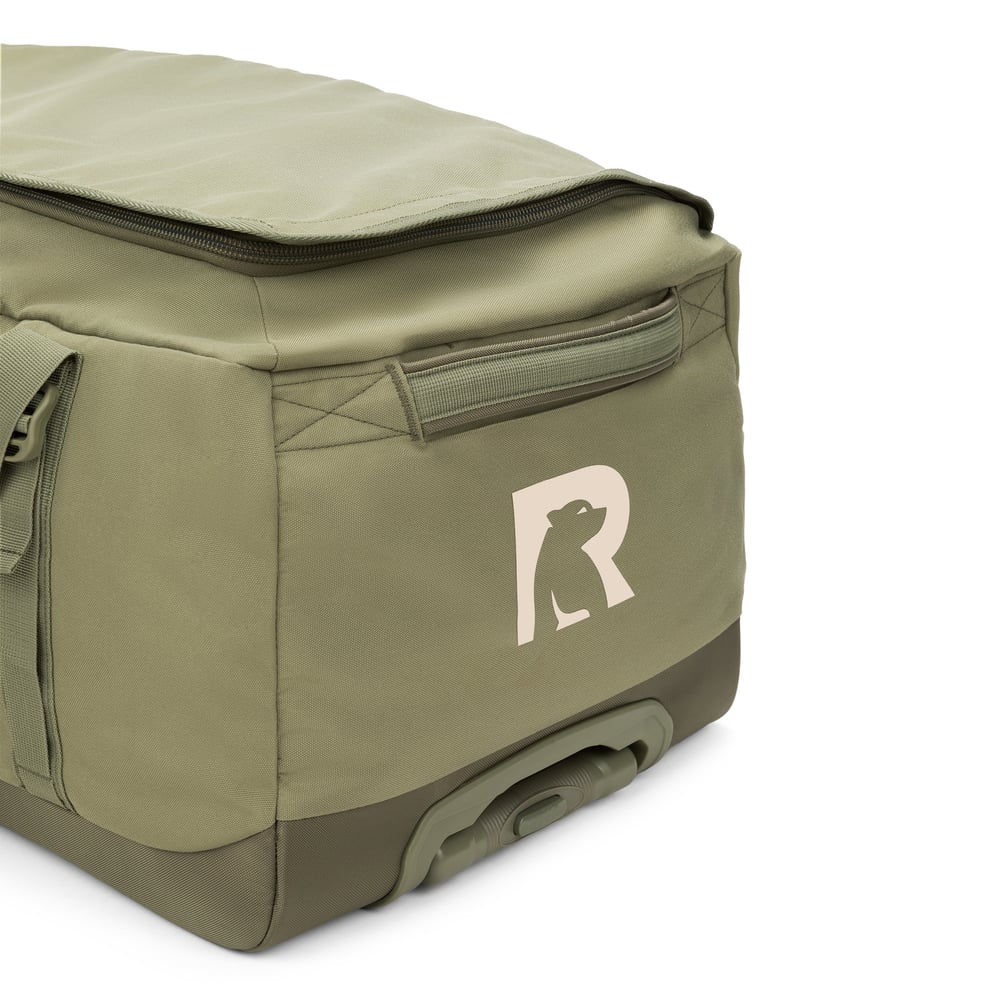Road Trip Rolling Duffle Bag Olive & Beach - Image 14