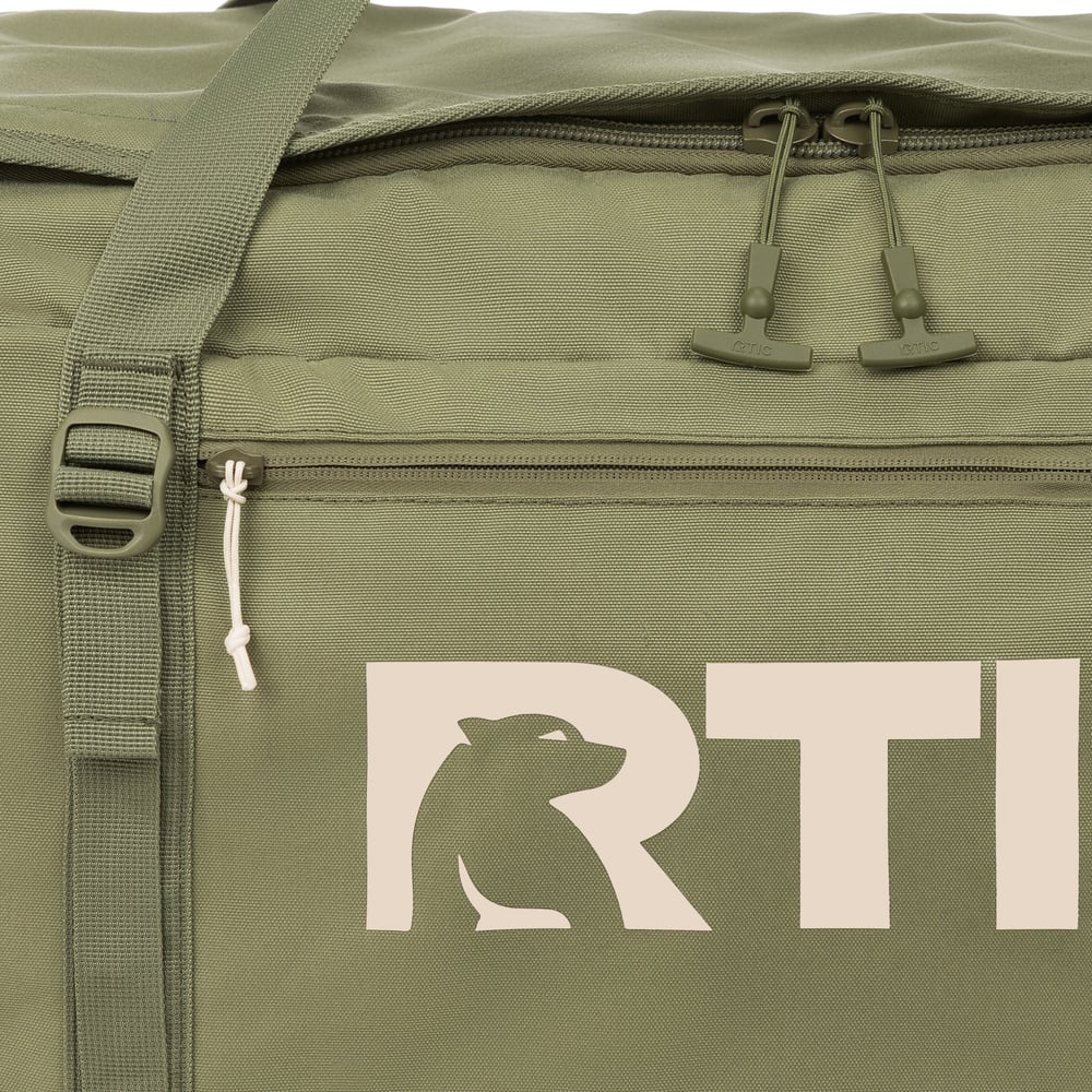Road Trip Rolling Duffle Bag Olive & Beach - Image 9